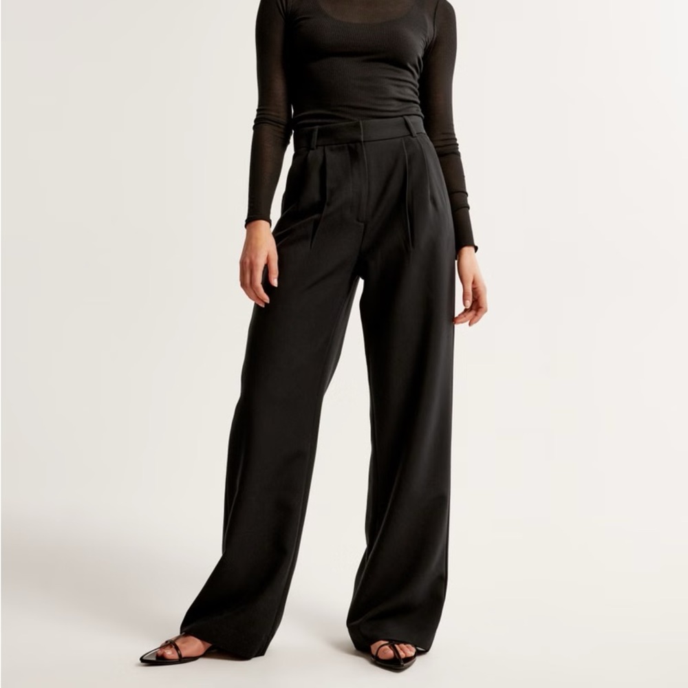 Abercrombie A&F Black Sloane Tailored Trouser Pant